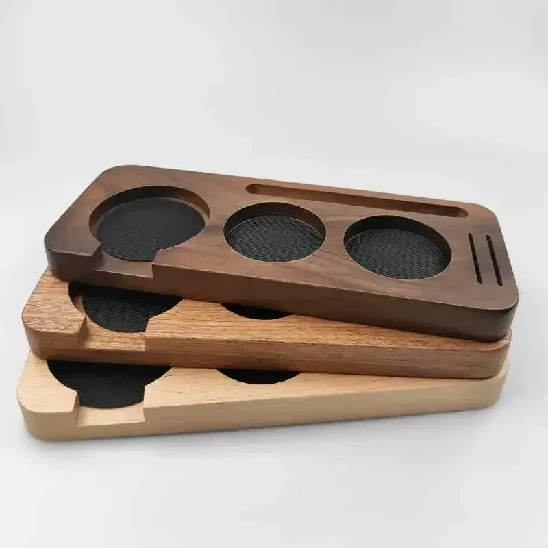 Premium Wooden Base Espresso Accessories Set – Durable Barista Tools for Perfect Espresso Brewing