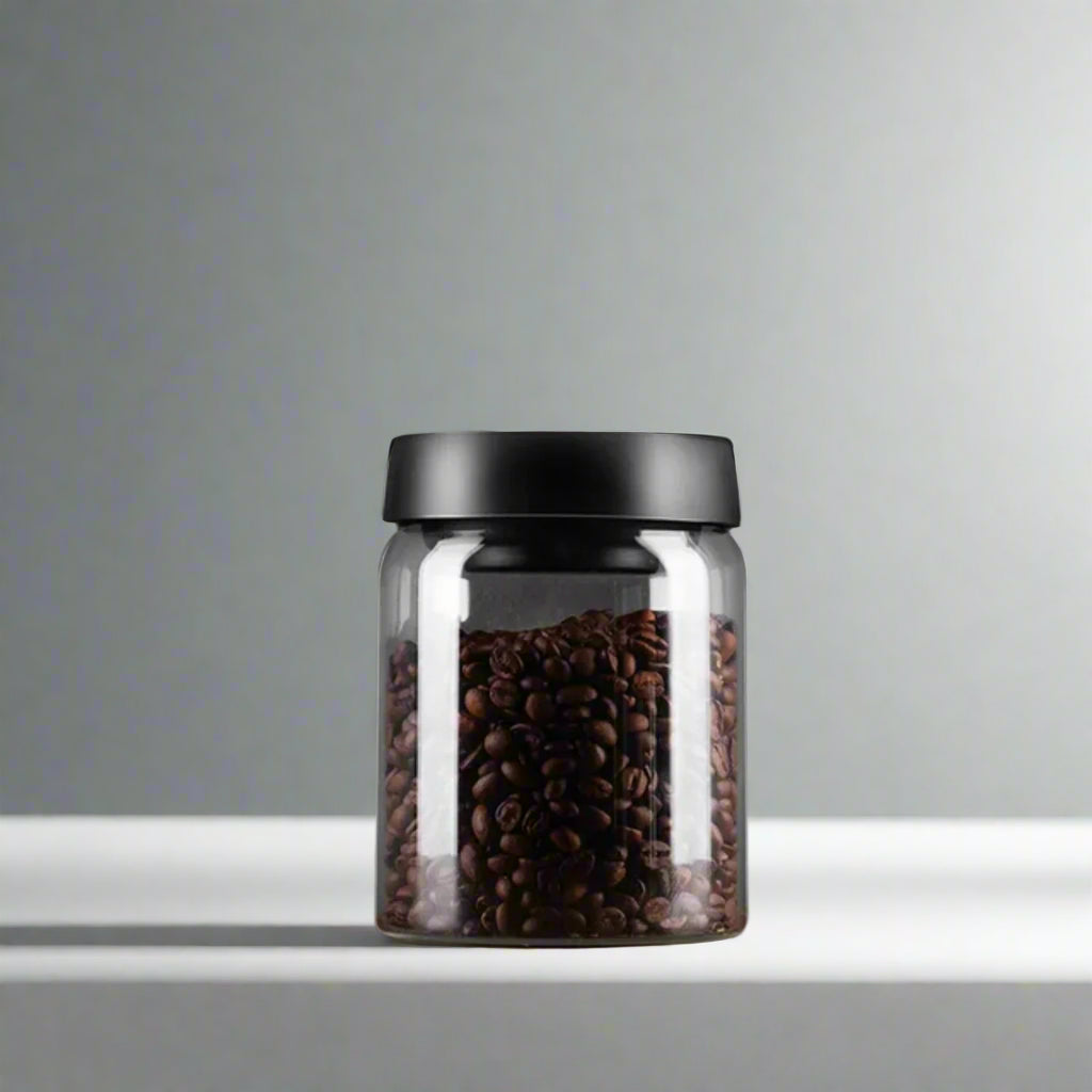 Fresh-Keeping Vacuum-Sealed Glass Jug – Airtight Canister for Coffee Beans, Food Grains, and Candy Storage