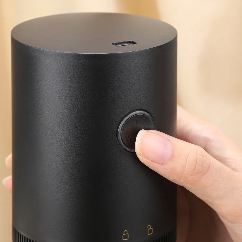 Electric Coffee Grinder Machine – USB Rechargeable, Professional Conical Burr Mill for Precise Bean Grinding