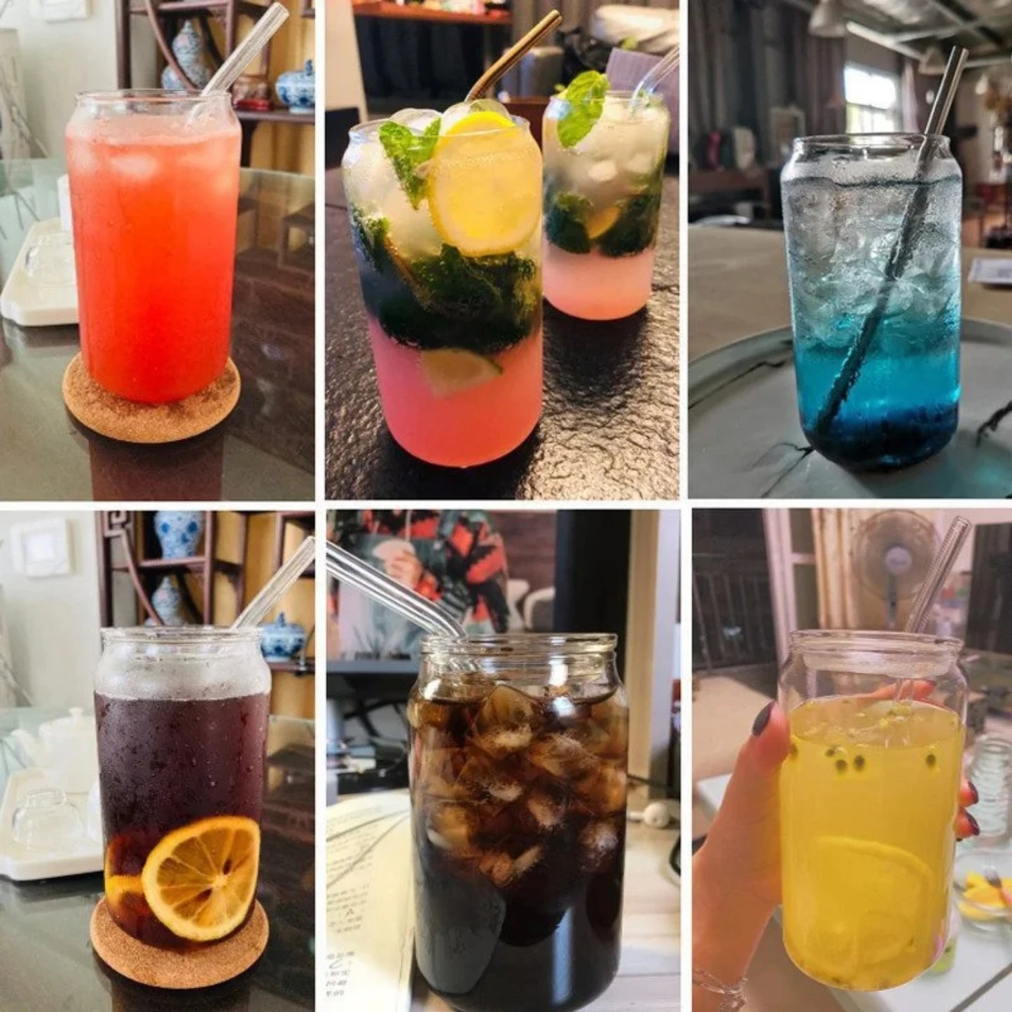 Tasse de boisson en verre transparente et créative pour façonner le thé, le jus, le lait, le café et le vin - parfaits pour vos besoins de boisson quotidiens