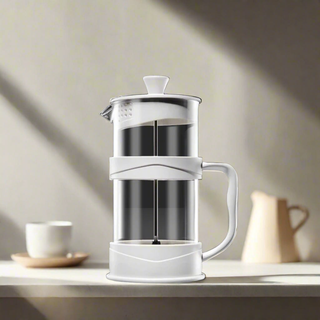 Cafetière de presse française en acier inoxydable - café brasseur portable à la main à la main