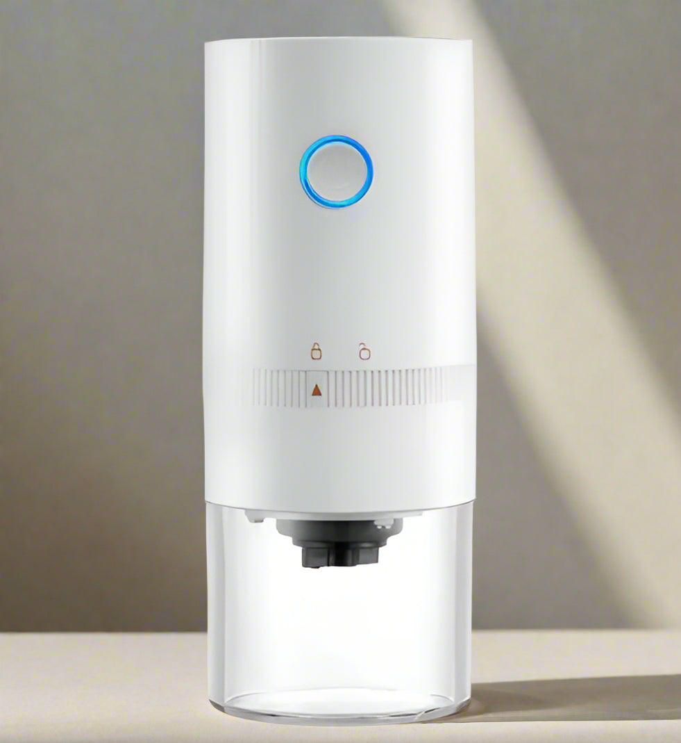 Electric Coffee Grinder Machine – USB Rechargeable, Professional Conical Burr Mill for Precise Bean Grinding
