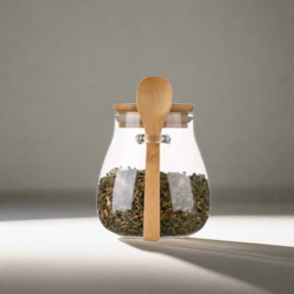 Airtight Hermetic Glass Jar with Lid – Sealed Container for Sugar, Tea, Coffee, and Kitchen Storage