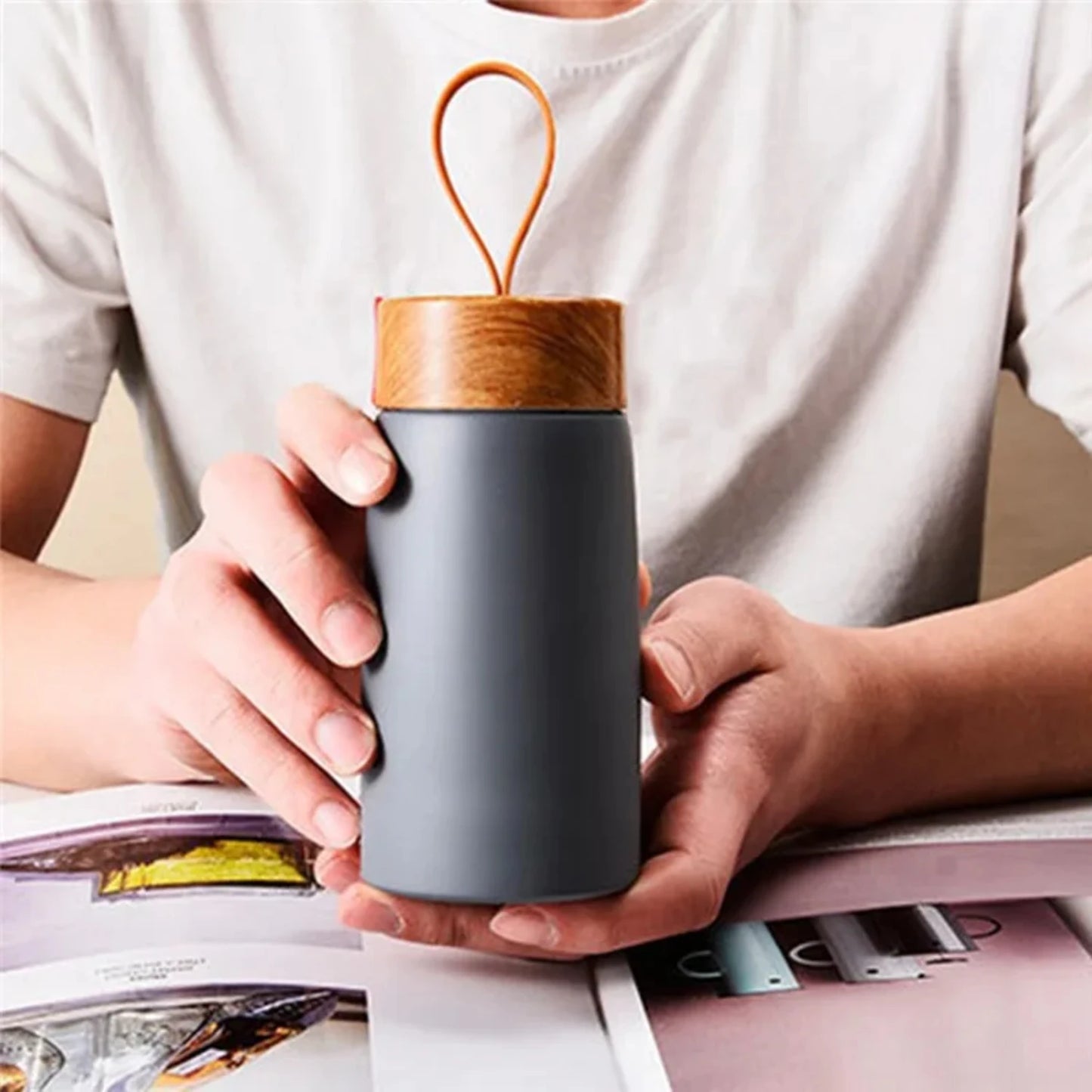 Lightweight Leakproof Stainless Steel Coffee Thermos – Mini Thermal Vacuum Flask for Travel and Sports