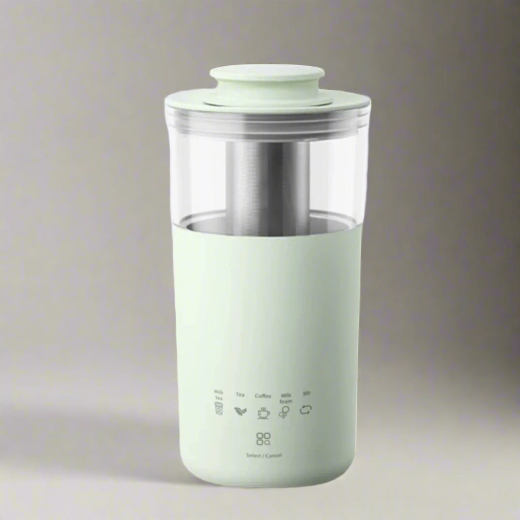 Mini Milk Tea and Coffee Maker – 350ml Portable Electric Beverage Brewer with Fast Heating and Stirring Function