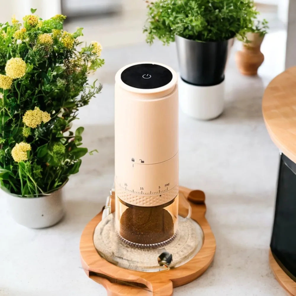 Electric Coffee Bean Grinder – Sleek Household Kitchen Accessory for Freshly Ground Coffee