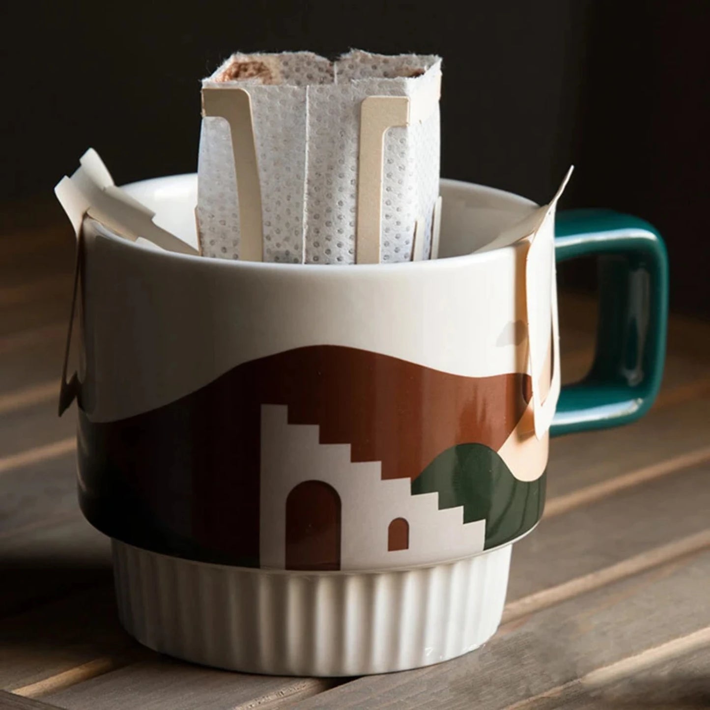 Vintage Retro Ceramic Morandi Coffee Cup: Unique Handcrafted Espresso Mug