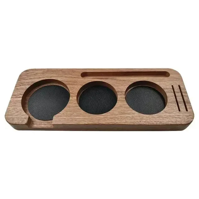 Premium Wooden Base Espresso Accessories Set – Durable Barista Tools for Perfect Espresso Brewing