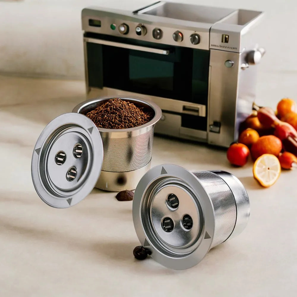 Reusable Stainless Steel K-Cup Coffee Pod Filters for Dual Brew Pro Machines