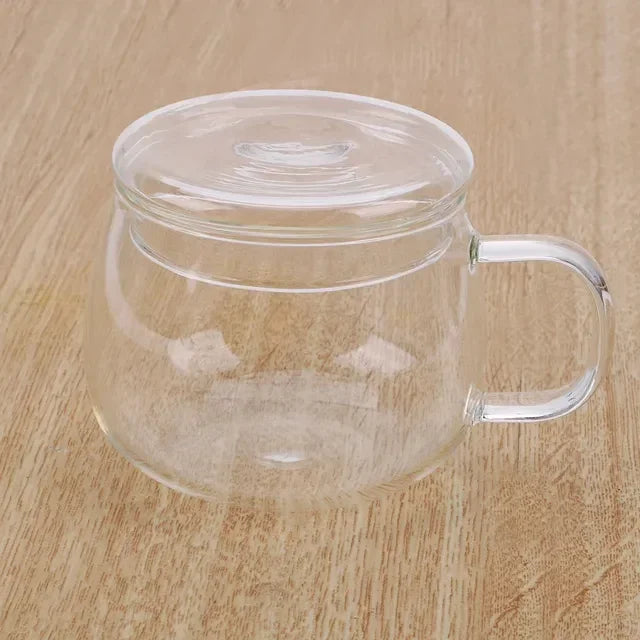 Premium Glass Tea Cup with Lid and Infuser – Heat-Resistant, Eco-Friendly Mug for Loose Leaf Tea and Coffee