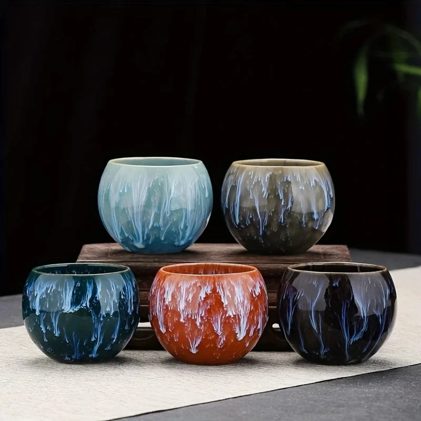 5-Piece Chinese Tea Cups Set: Elegant Kung Fu Tea Cups for All Seasons