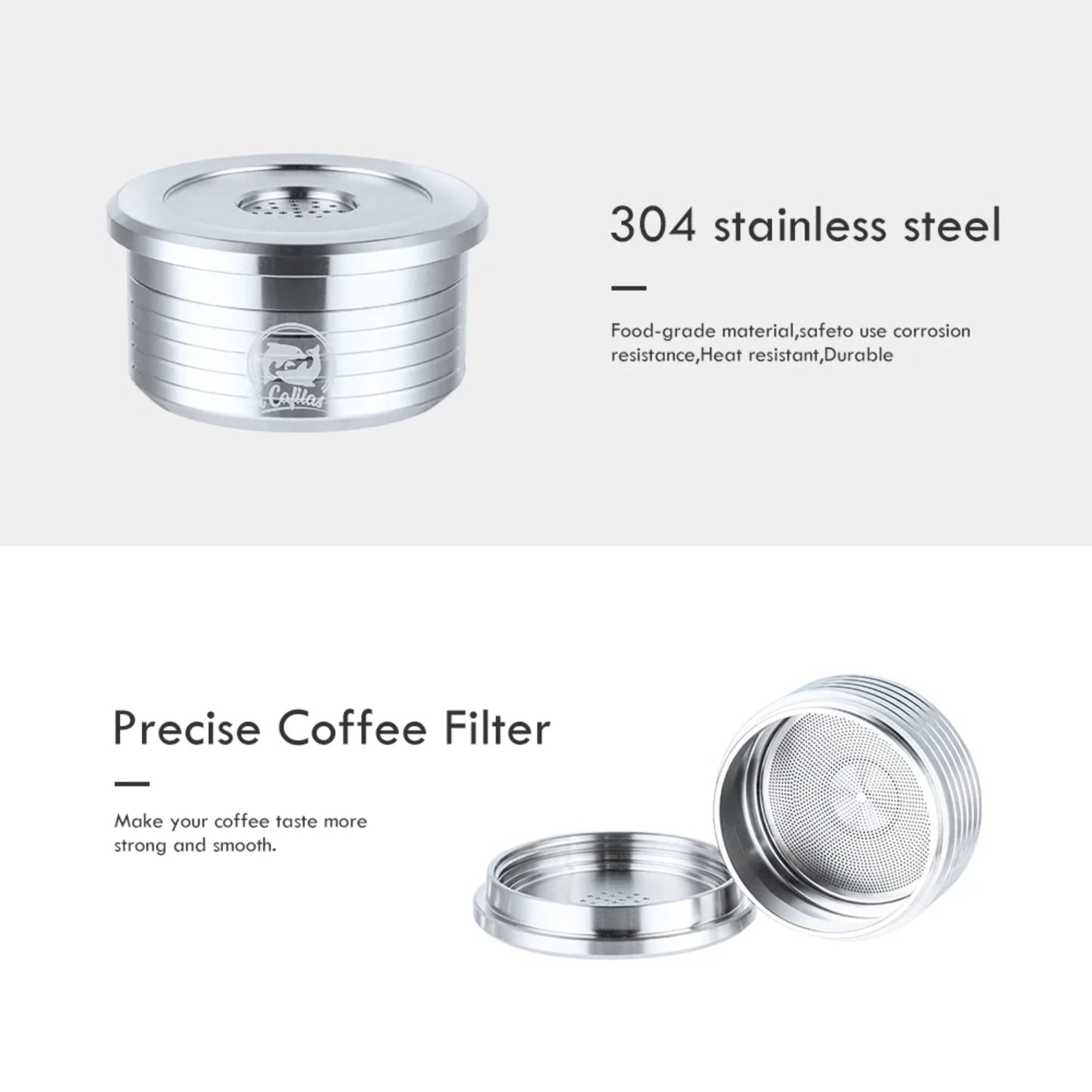 Stainless Steel Refillable Coffee Capsules for Lavazza Point Machines – Premium Reusable Filters
