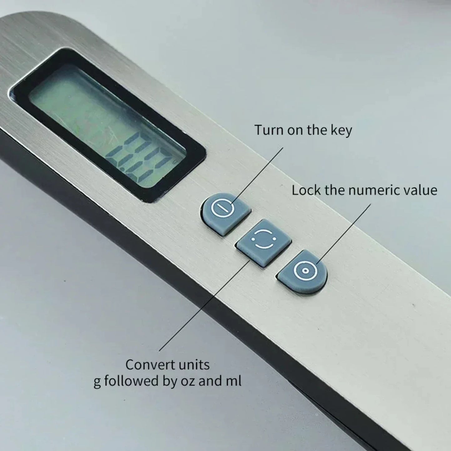 Digital Kitchen Measuring Spoon Scale – Portable 25cm Tool for Precise Measurement of Coffee, Milk, and Cooking Ingredients