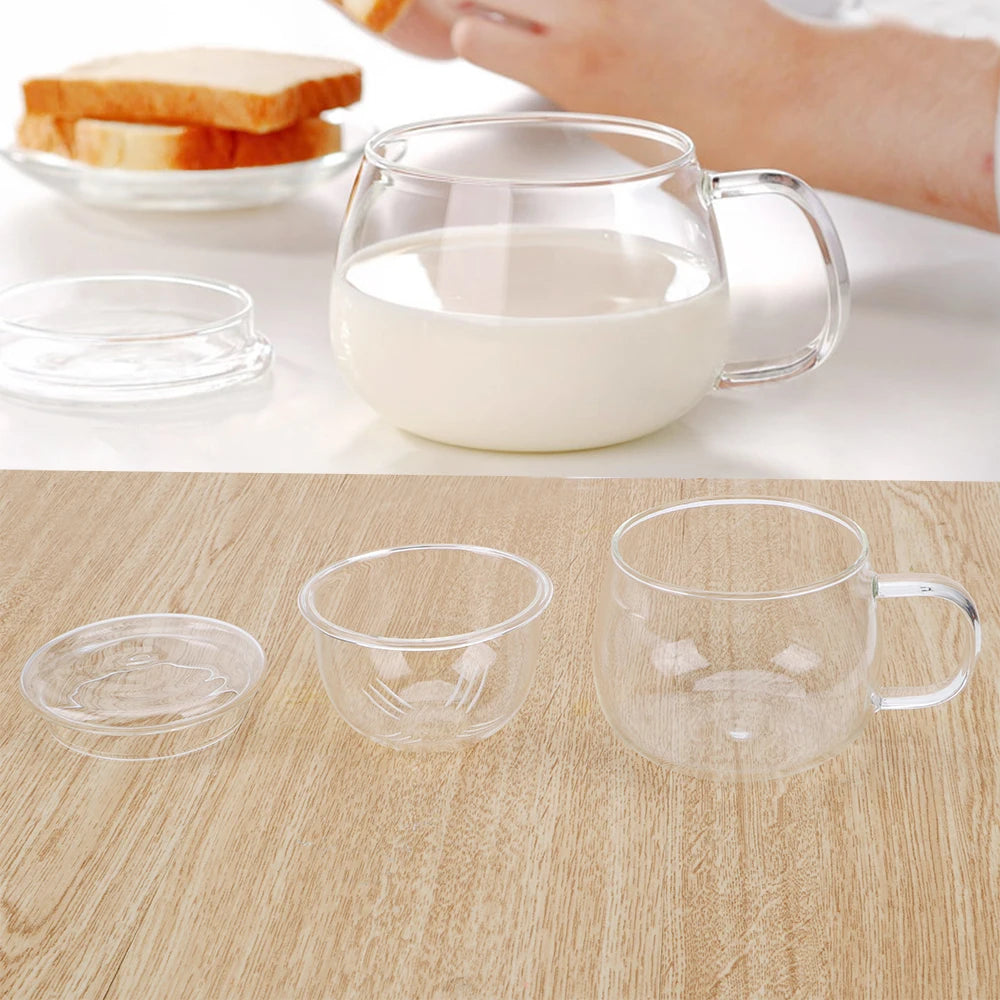 Premium Glass Tea Cup with Lid and Infuser – Heat-Resistant, Eco-Friendly Mug for Loose Leaf Tea and Coffee