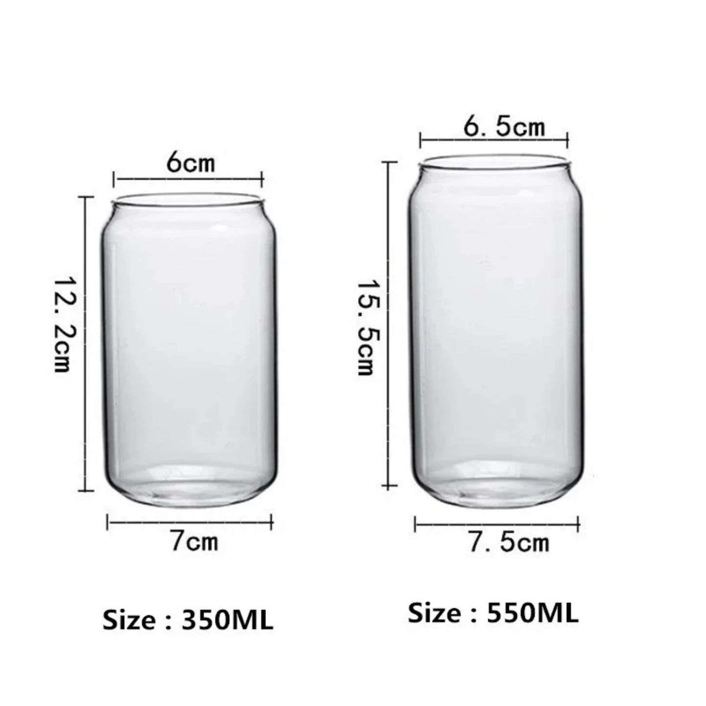 Tasse de boisson en verre transparente et créative pour façonner le thé, le jus, le lait, le café et le vin - parfaits pour vos besoins de boisson quotidiens
