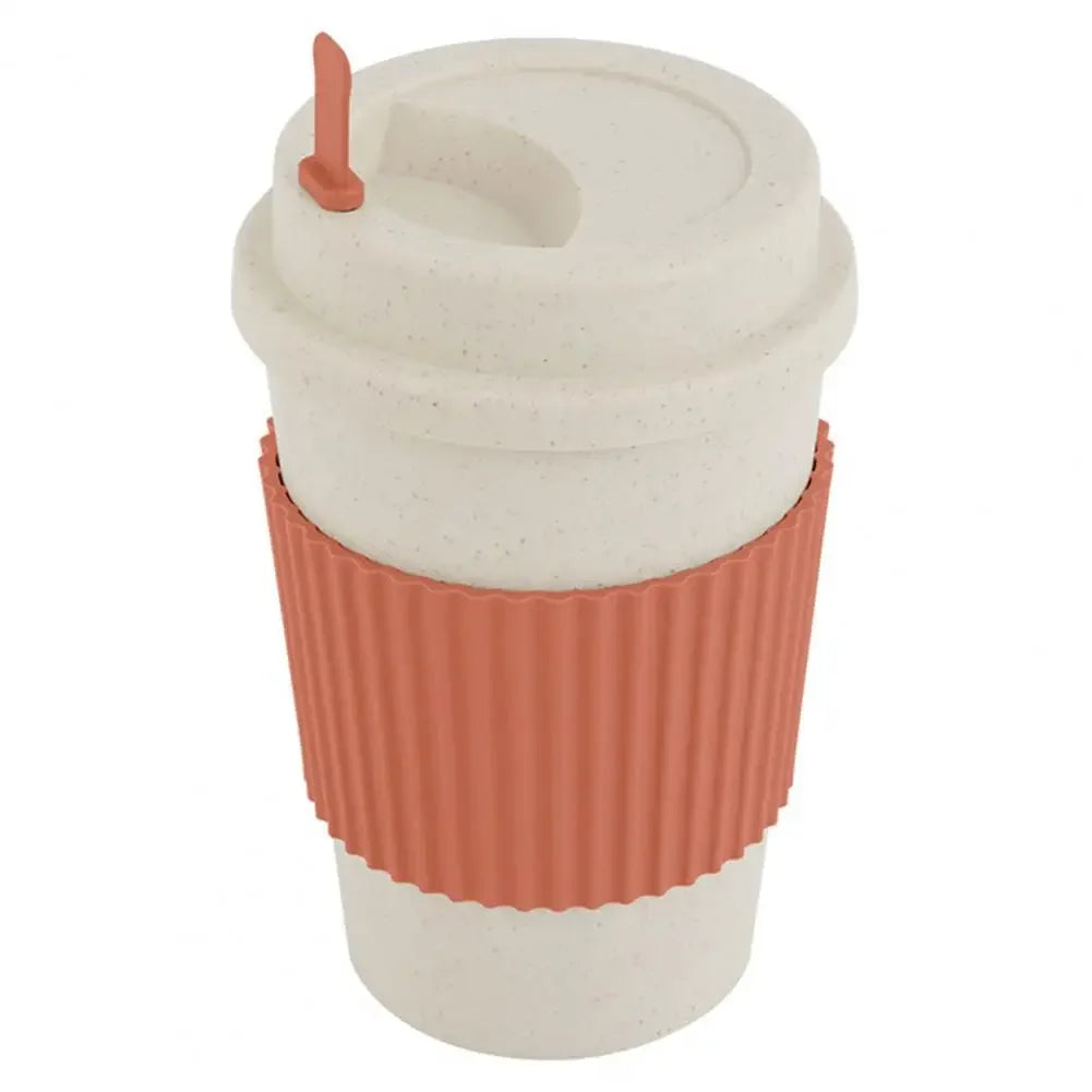 Heat-Resistant Mug with Non-Slip Protective Sleeve – Large Capacity Anti-Scald Coffee and Milk Cup