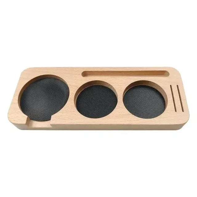 Premium Wooden Base Espresso Accessories Set – Durable Barista Tools for Perfect Espresso Brewing