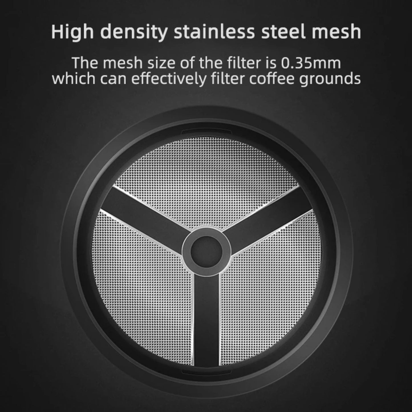 Cafetière à haute densité en acier inoxydable French Press Maker - Thé à thé en verre résistant à la chaleur