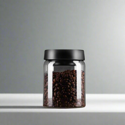 Fresh-Keeping Vacuum-Sealed Glass Jug – Airtight Canister for Coffee Beans, Food Grains, and Candy Storage