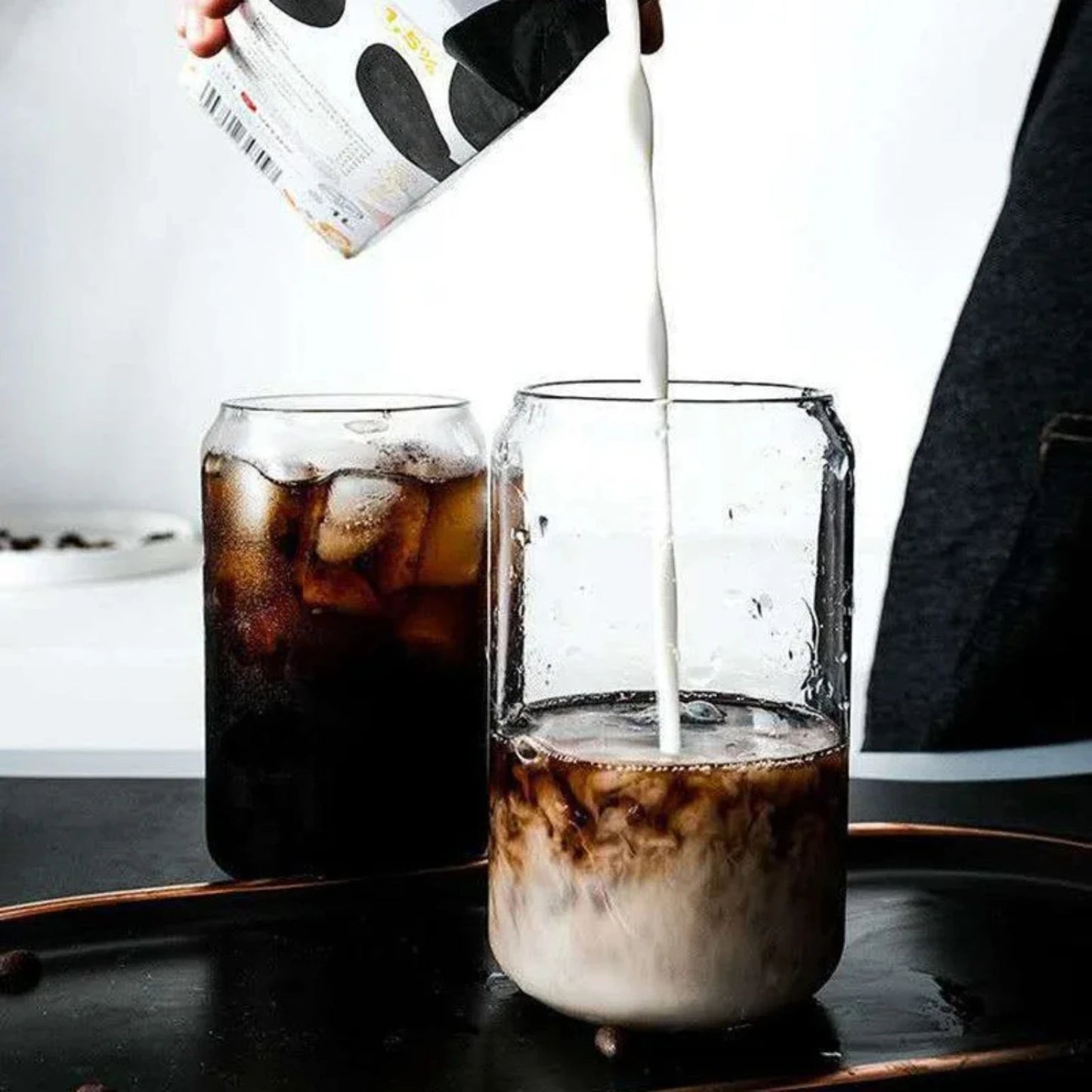 Transparent and Creative Glass Drink Cup for Shaping Tea, Juice, Milk, Coffee, and Wine - Perfect for Your Daily Beverage Needs