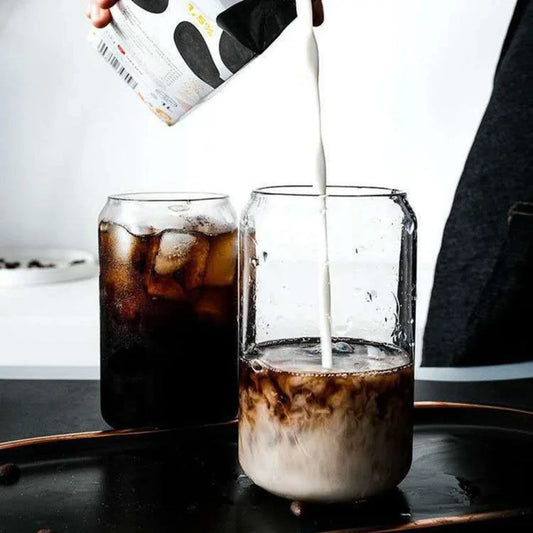 Tasse de boisson en verre transparente et créative pour façonner le thé, le jus, le lait, le café et le vin - parfaits pour vos besoins de boisson quotidiens