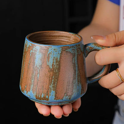 Japanese Style Ceramic Coffee Mug – Exquisite 360ml Handpainted Cup for Home or Office