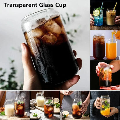 Transparent and Creative Glass Drink Cup for Shaping Tea, Juice, Milk, Coffee, and Wine - Perfect for Your Daily Beverage Needs