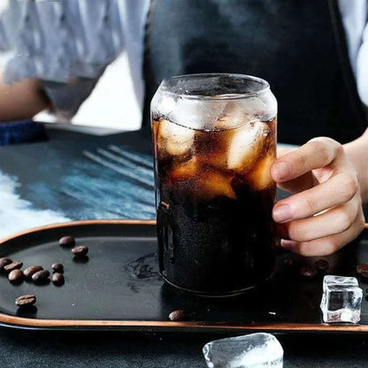 Transparent and Creative Glass Drink Cup for Shaping Tea, Juice, Milk, Coffee, and Wine - Perfect for Your Daily Beverage Needs